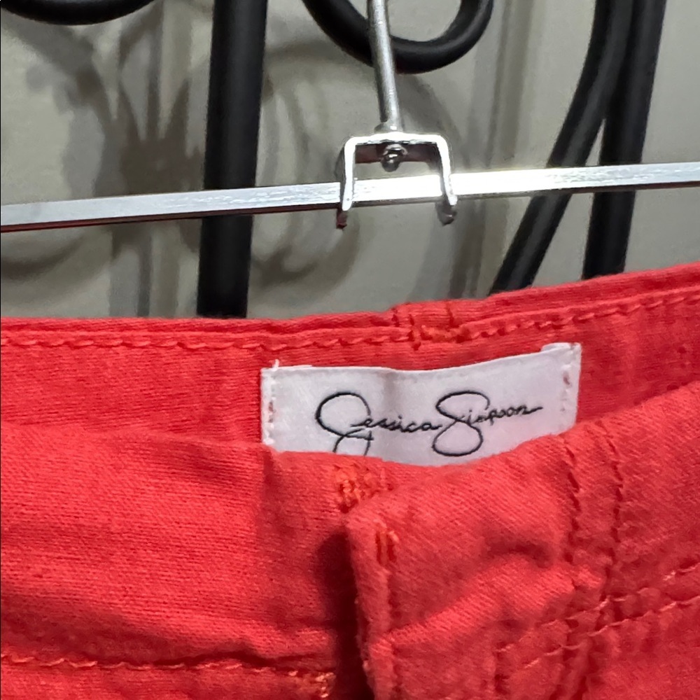 Jessica Simpson coral linen pants - Picture 2 of 9